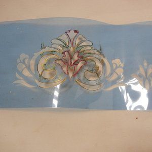 Used Stencil BAROQUE STYLE 7.5" x 3.5"